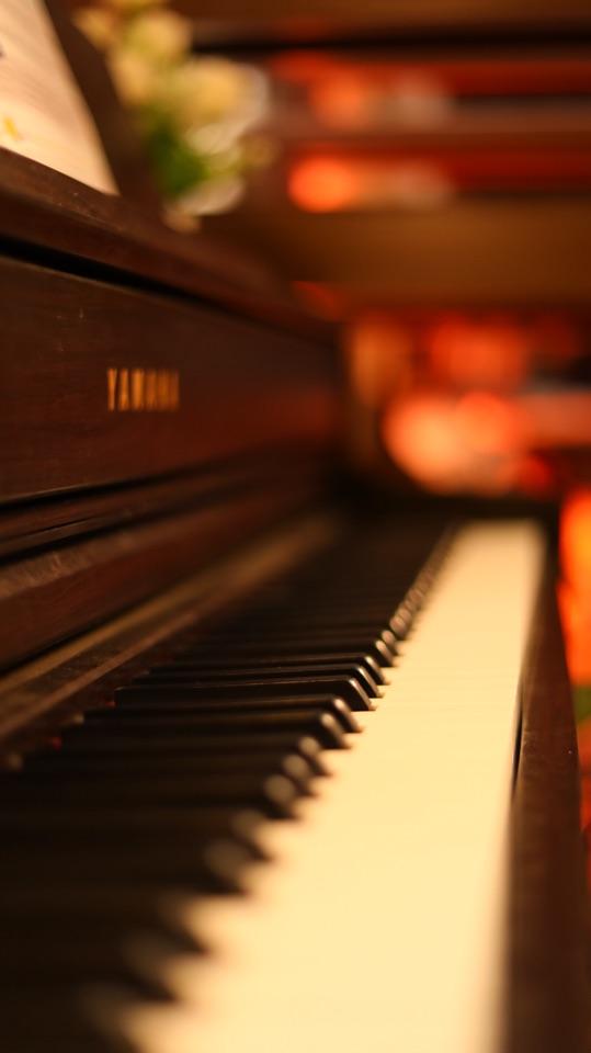 A piano keyboard
